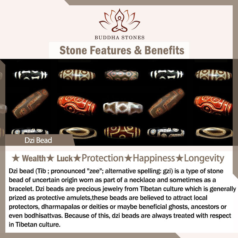 Buddha Stonesチベットの九眼仏ビーズ 富の飾り - image 7