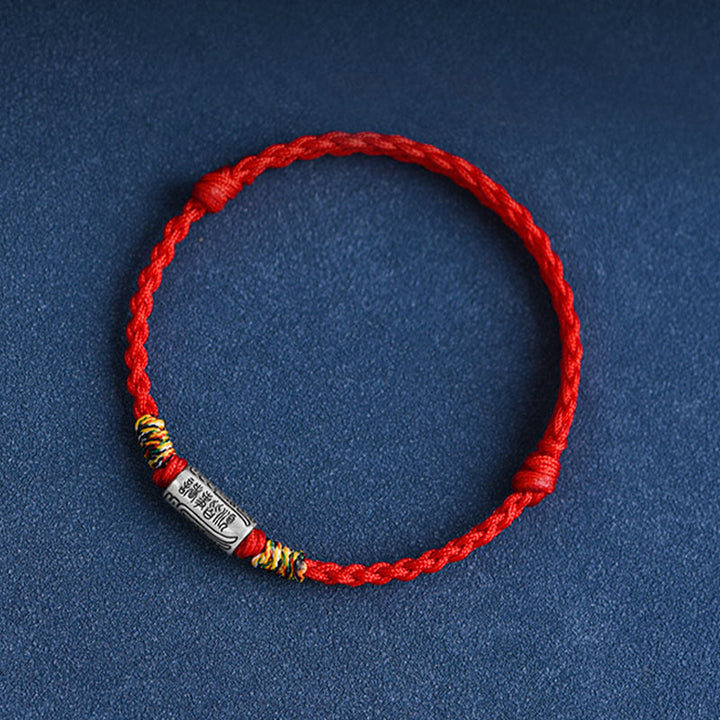 Buddha Stones手作り 925スターリングシルバー 万事うまくいくデザイン 保護力 強度 ブレスレット アンクレット
