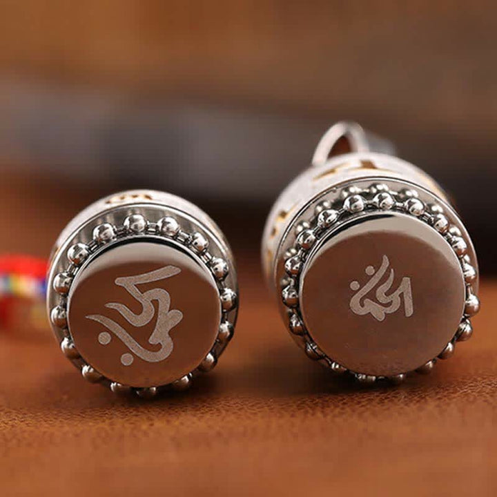 チベットのBuddha Stonesオーム・マニ・パドメ・フムシュランガマ・マントラ チタン鋼 知恵のお守り ネックレス ペンダント - image 27