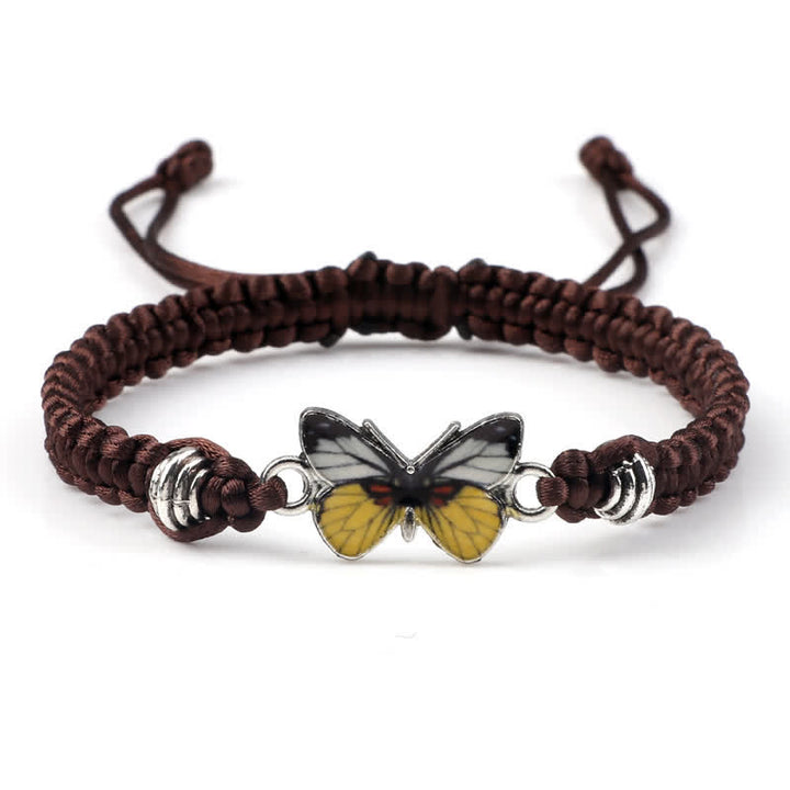 Buddha Stonesバタフライ フリーダム ラブ ストリング チャーム ブレスレット