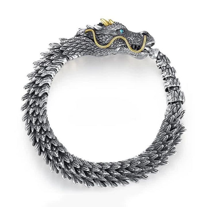 Buddha Stones北欧 ドラゴン ハンドメイド お守り 幸運 保護 チェーン ブレスレット