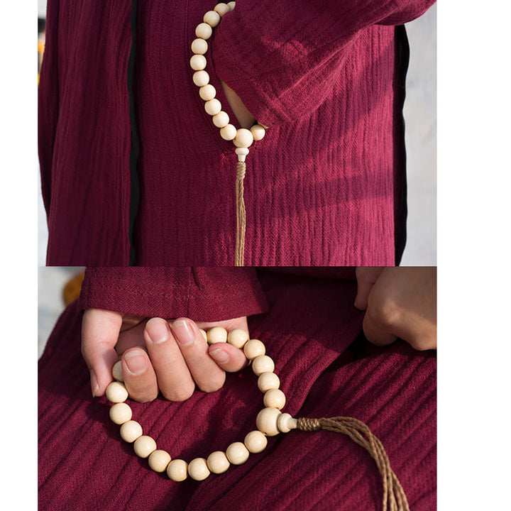 Buddha Stones天然アベリアビフローラウッド 祝福リストMala