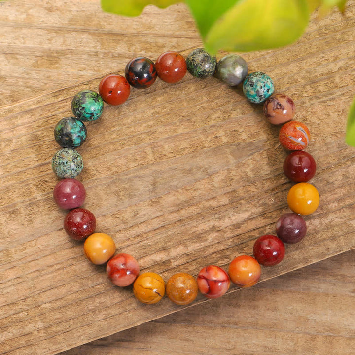 Buddha Stones 108Malaビーズ ムーカイト 感情成長ブレスレット タッセルネックレスペンダント