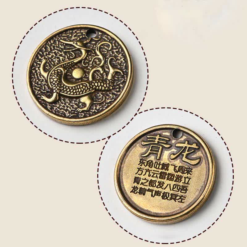 Buddha Stones四象嵌 青龍 白虎 朱鳥 黒亀 キーホルダー