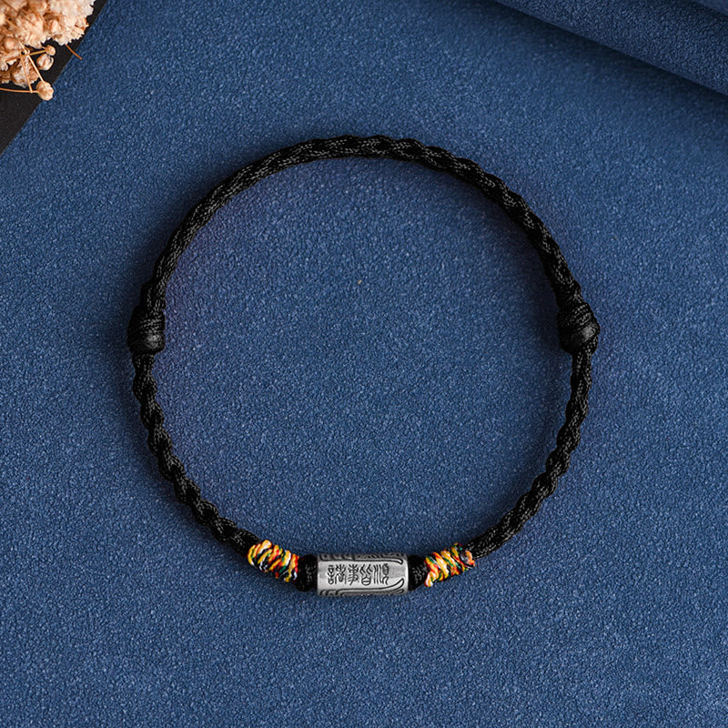 Buddha Stones手作り 925スターリングシルバー 万事うまくいくデザイン 保護力 強度 ブレスレット アンクレット