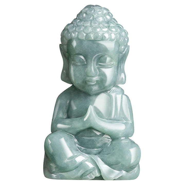 Buddha Stones天然翡翠 瞑想 仏陀のお守り 静寂のネックレスペンダント - image 8