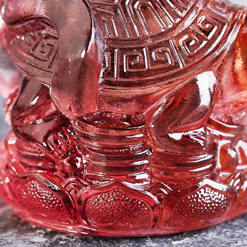 Buddha Stones風水 四大シンボル 青龍 ハンドメイド 琉璃クリスタルアート作品 ホームオフィス装飾