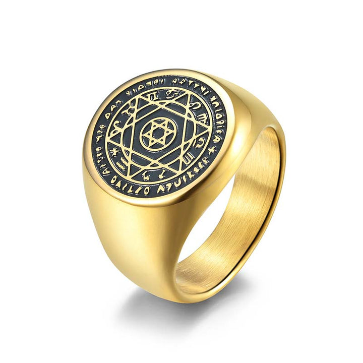 Buddha Stones12星座 ダビデの星 守護リング