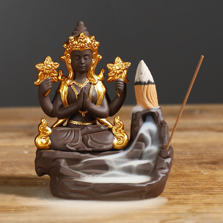 Buddha Stonesチベット仏 癒しの香炉 装飾