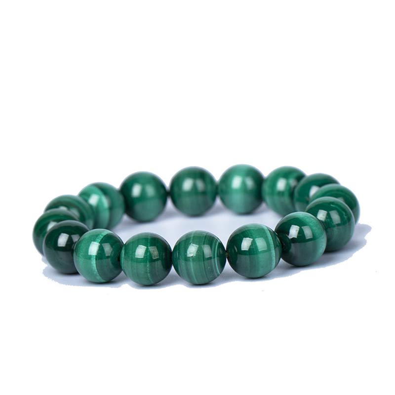 Buddha Stones天然マラカイト 保護 静寂 ブレスレット