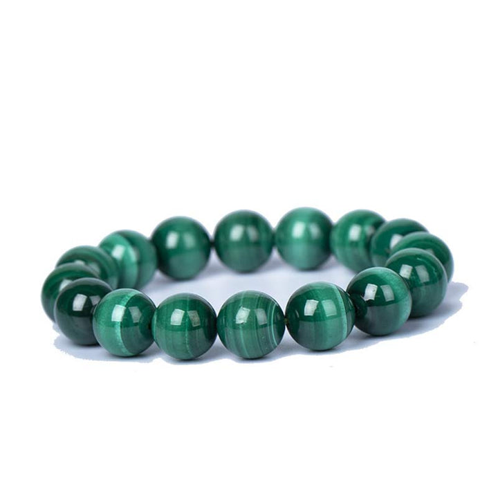 Buddha Stones天然マラカイト 保護 静寂 ブレスレット