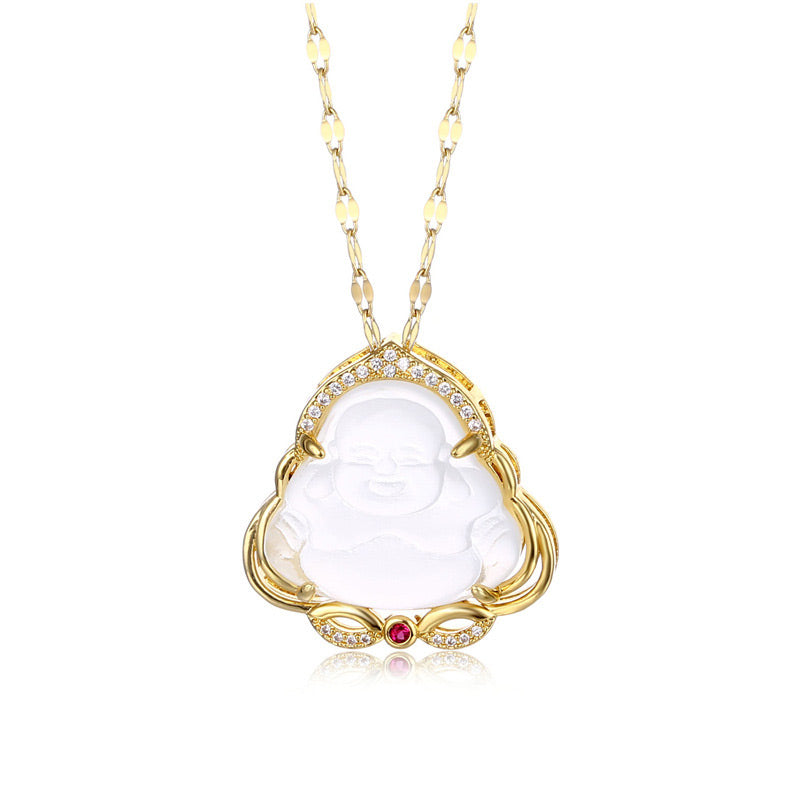 Buddha Stones天然の笑い仏 平和ネックレス - image 7