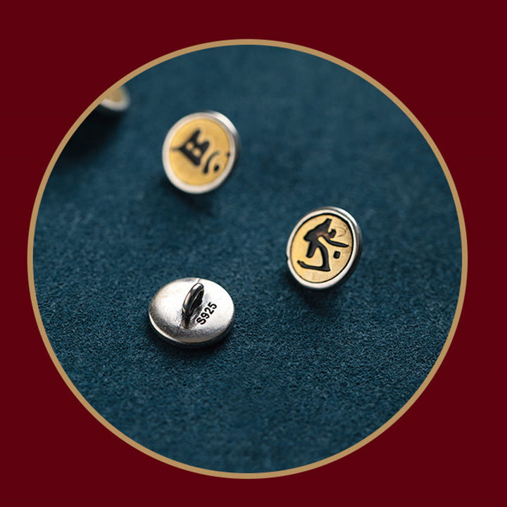Buddha Stonesハンドメイド 925 スターリングシルバー十二支誕生仏守護 カラフル ロープブレスレット