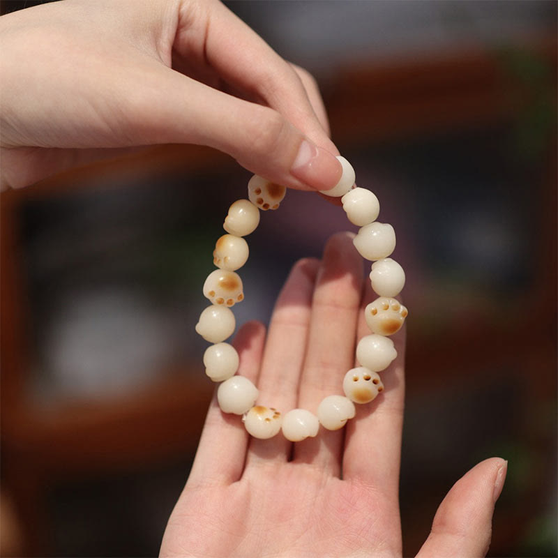 Buddha Stonesかわいい猫の足爪 菩提樹 平和ブレスレット - image 14