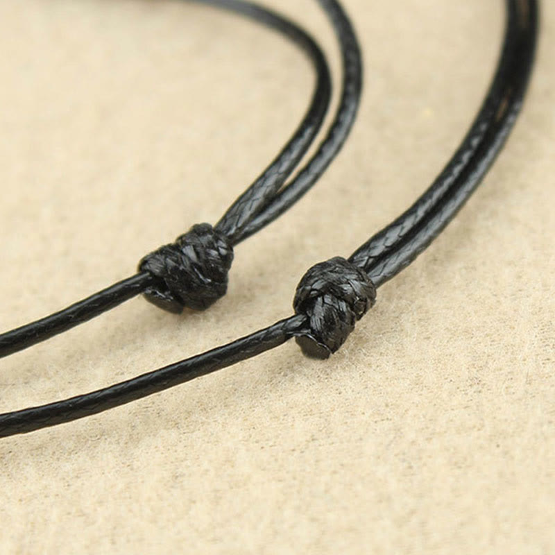 Buddha Stonesレッドアゲートビーズコンフィデンスレザーロープネックレスペンダント