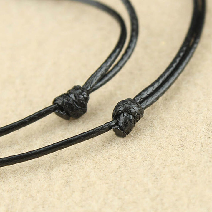 Buddha Stonesレッドアゲートビーズコンフィデンスレザーロープネックレスペンダント