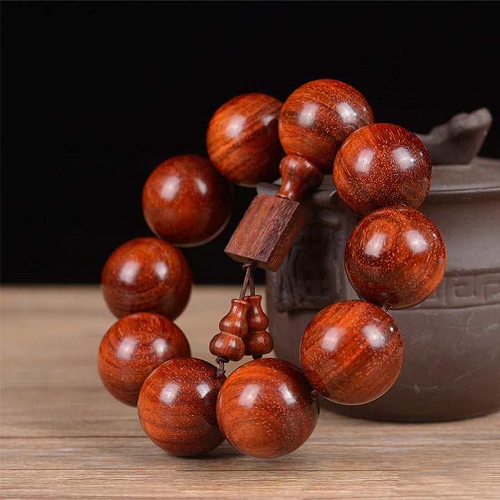 Buddha Stonesチベット小葉赤檀リラクゼーションブレスレット