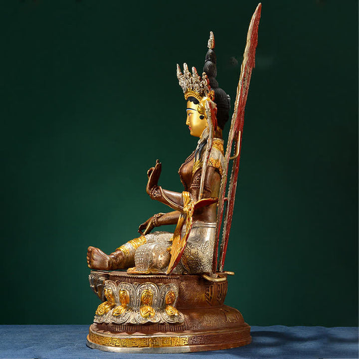 菩薩緑多羅菩薩像 銅製 装飾品 - image 5