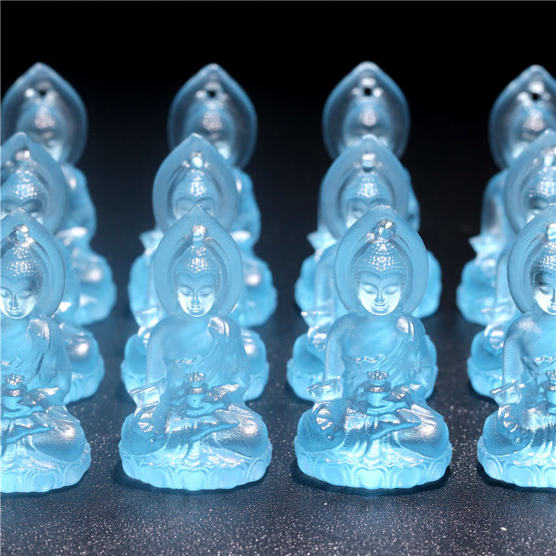 Buddha Stonesブルー 如来仏 薬師如来 瑠璃水晶 静寂のお守り ネックレス ペンダント - image 14