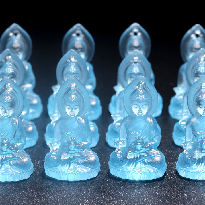 Buddha Stonesブルー 如来仏 薬師如来 瑠璃水晶 静寂のお守り ネックレス ペンダント - image 14