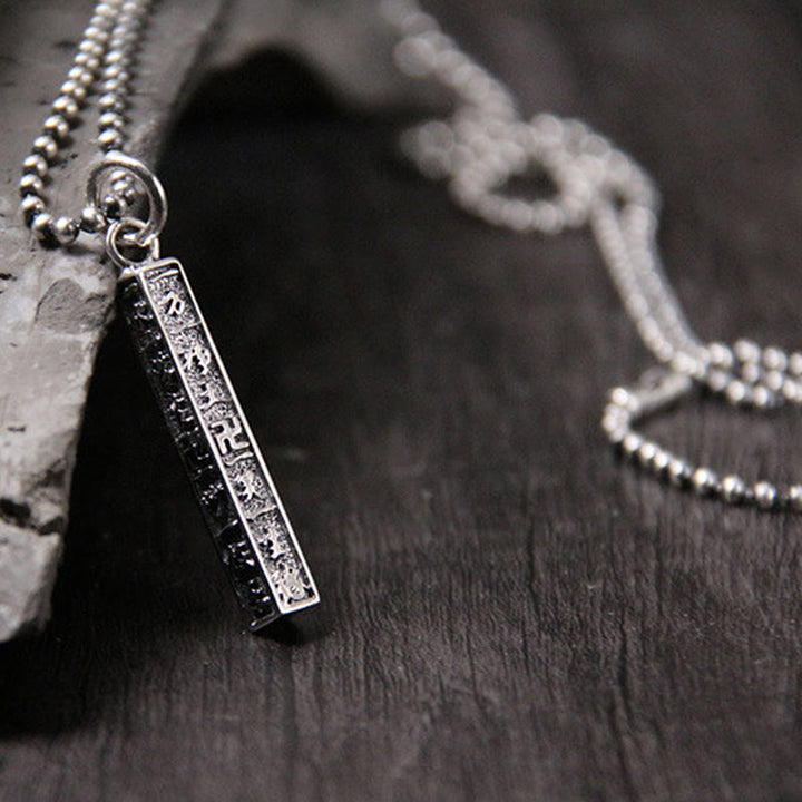 Buddha Stones925 スターリングシルバー チベットオーム・マニ・パドメ・フム仏陀 卍シンボル 知恵のネックレスペンダント - image 5