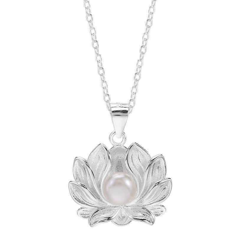 Buddha Stones925スターリングシルバー ロータスフラワーパール ウェルスネックレスペンダント - image 10
