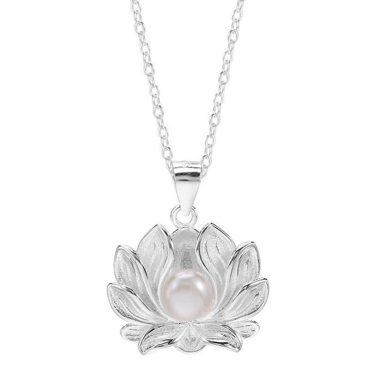 Buddha Stones925スターリングシルバー ロータスフラワーパール ウェルスネックレスペンダント - image 10