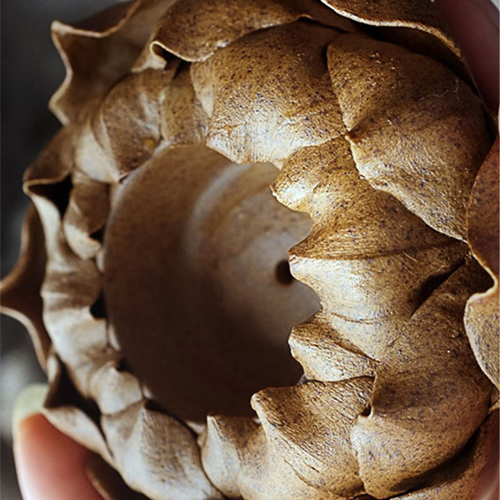 Buddha Stones蓮の花 陶器 キャンドルホルダー 香炉 家の装飾