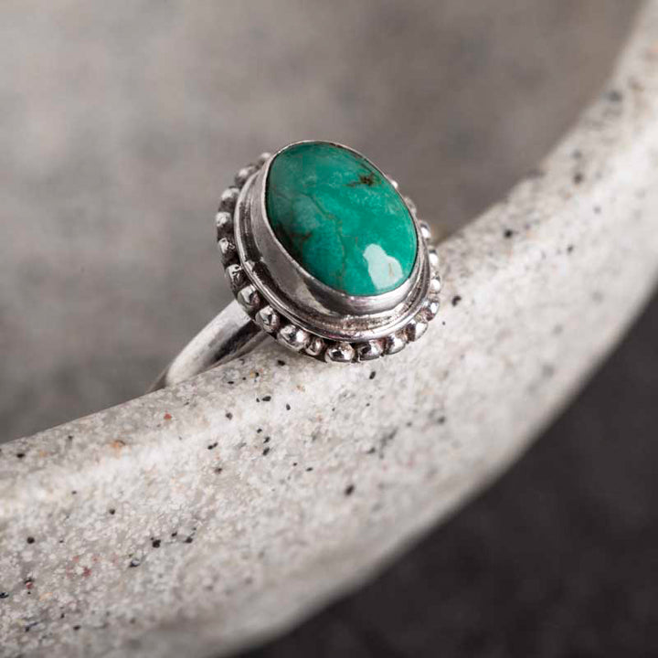 Buddha Stones925スターリングシルバー ターコイズ ウィズダムラブリング