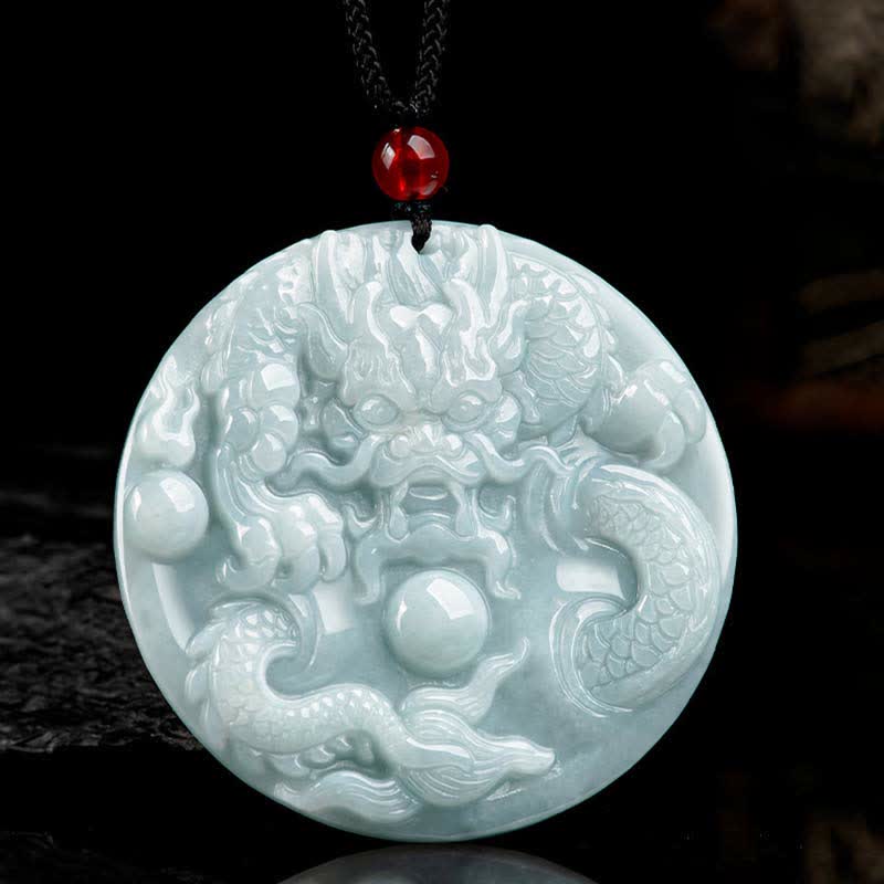 ❗❗❗フラッシュセール -Buddha Stones、中国の十二支、龍、翡翠、成功のお守り、紐ネックレス - image 6