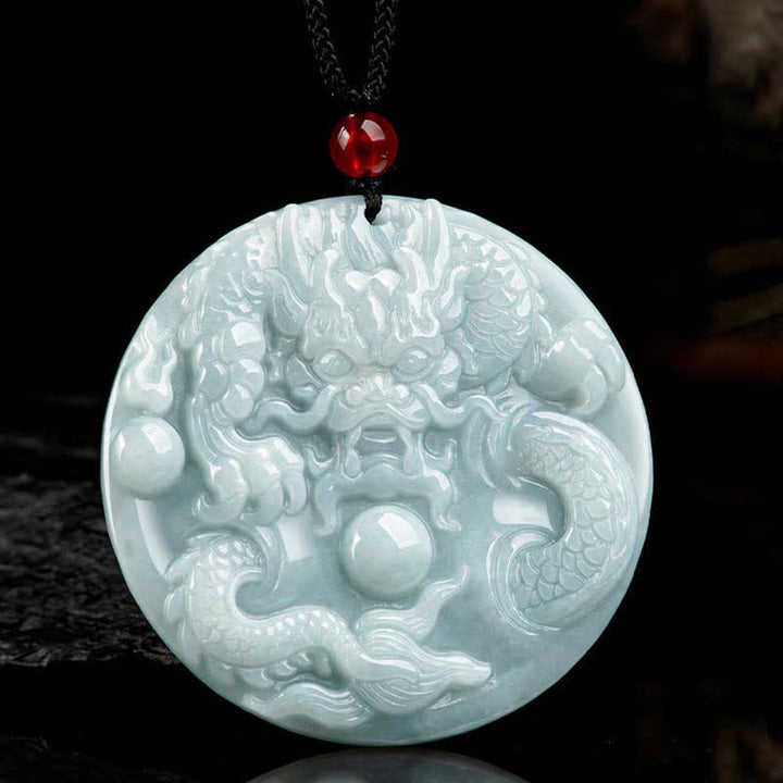 ❗❗❗フラッシュセール -Buddha Stones、中国の十二支、龍、翡翠、成功のお守り、紐ネックレス - image 6