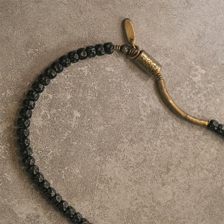 Buddha Stonesレトロココナッツシェル銅製ハピネストリプルラップブレスレット