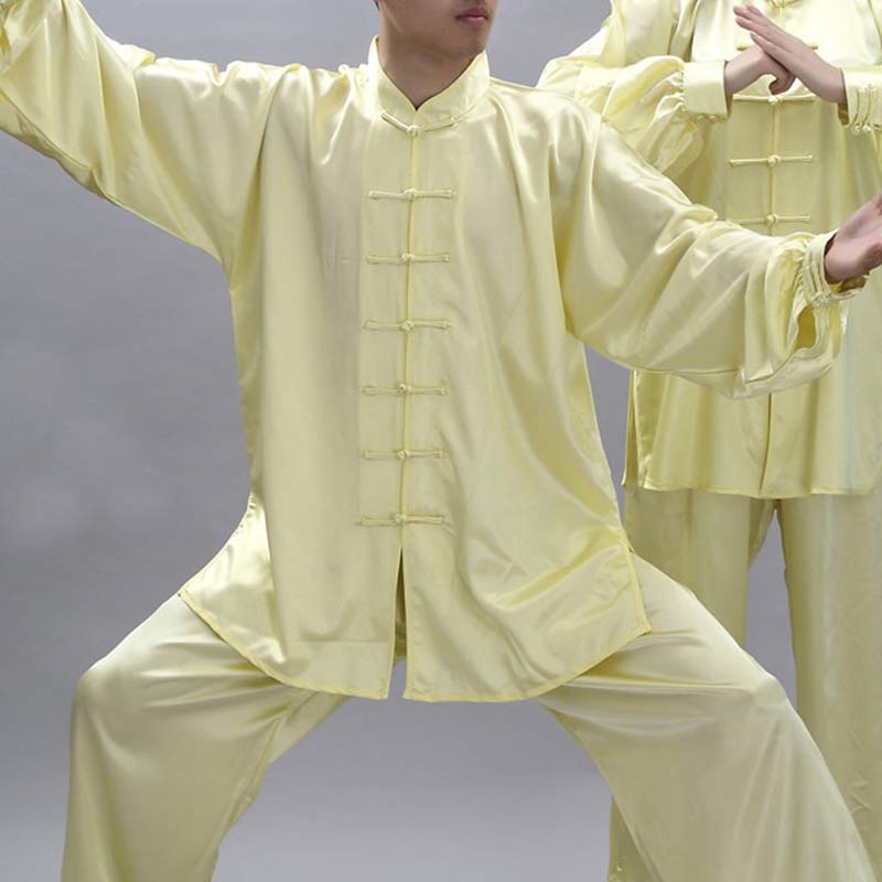 Buddha Stonesシンプルな柄 瞑想 祈り スピリチュアル 禅 太極拳 気功 練習 ユニセックス 服セット - 薄黄色 - 3XL- 米国/UK/AU/ EUの2XLに適合 - image 17