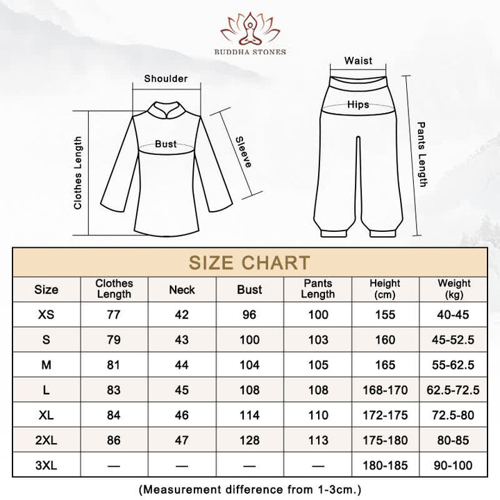 Buddha Stones蓮の花 葉模様 太極拳 瞑想 祈り スピリチュアル 禅 練習 服 レディース セット - image 6