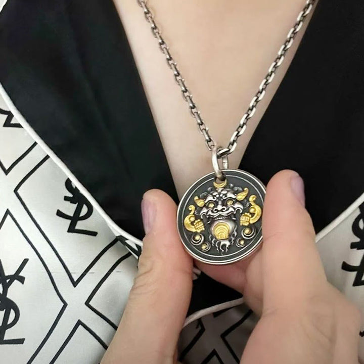 Buddha Stonesチベットキルティムカお守りヒーリングネックレスペンダント