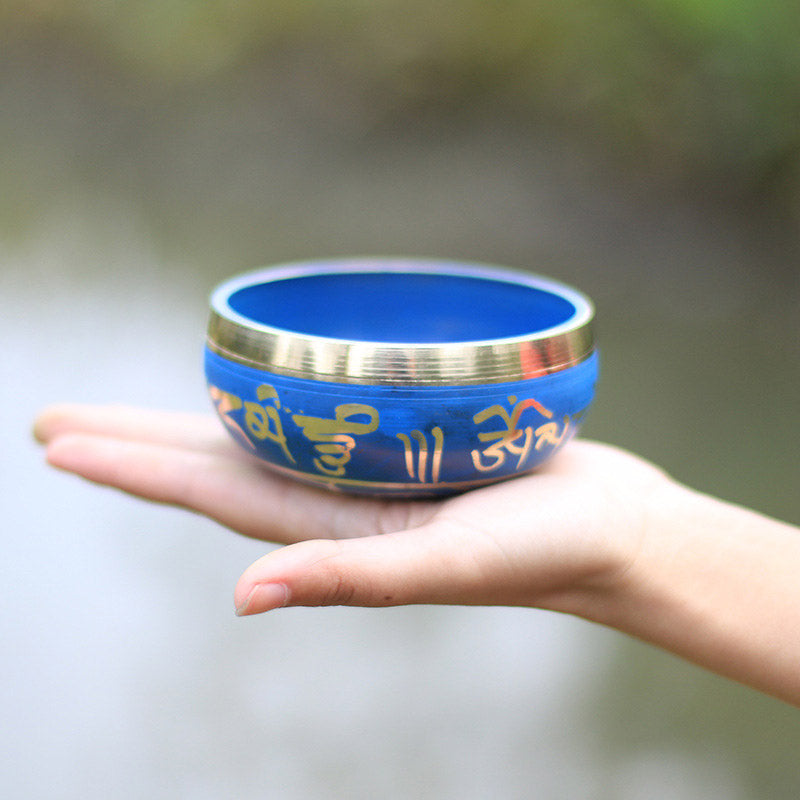 Buddha Stonesチベットサウンドボウル手作りリラクゼーション瞑想祈りシンギングボウルセット