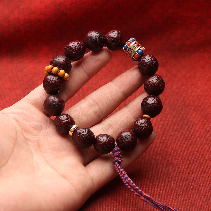 Buddha Stones菩提シードビーズ 平和の静寂 タッセルブレスレット
