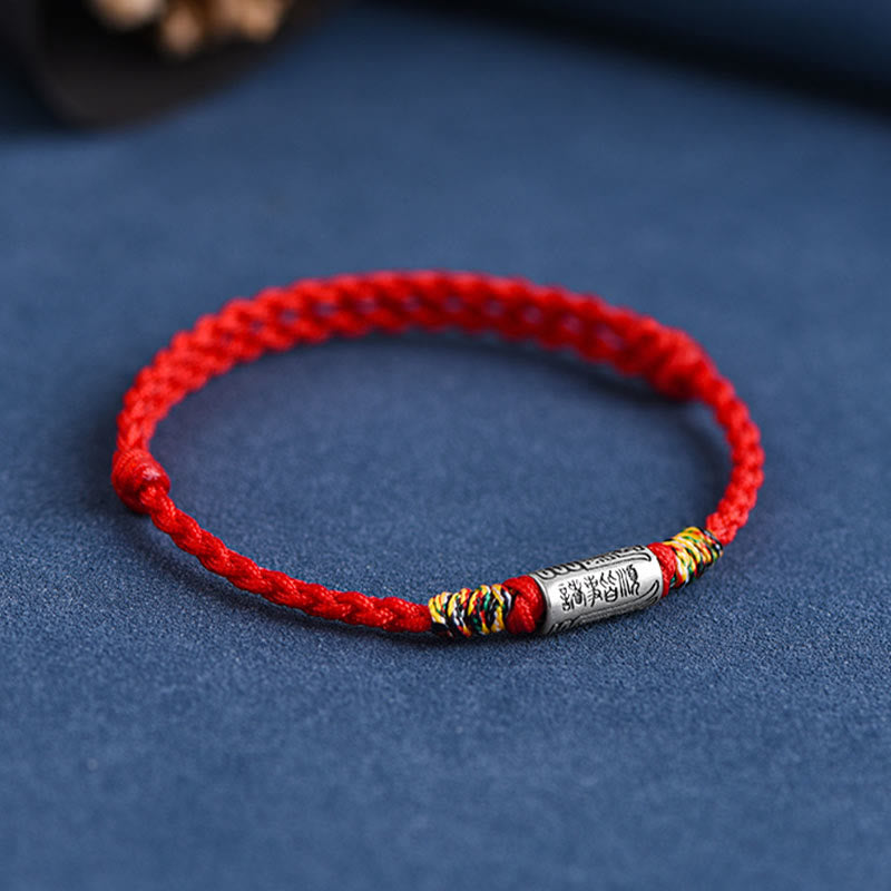 Buddha Stones手作り 925スターリングシルバー 万事うまくいくデザイン 保護力 強度 ブレスレット アンクレット