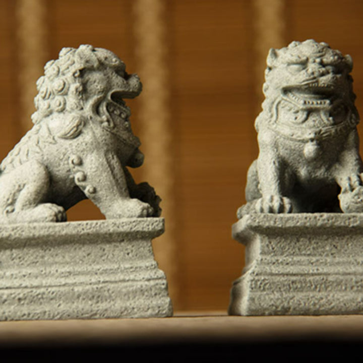 Buddha Stones獅子 福福犬 象 魔除け 祝福 室内装飾