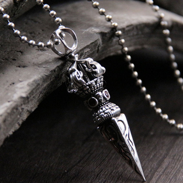 Buddha Stones925スターリングシルバー ヴァジュラ スピリチュアルパワーネックレスペンダント