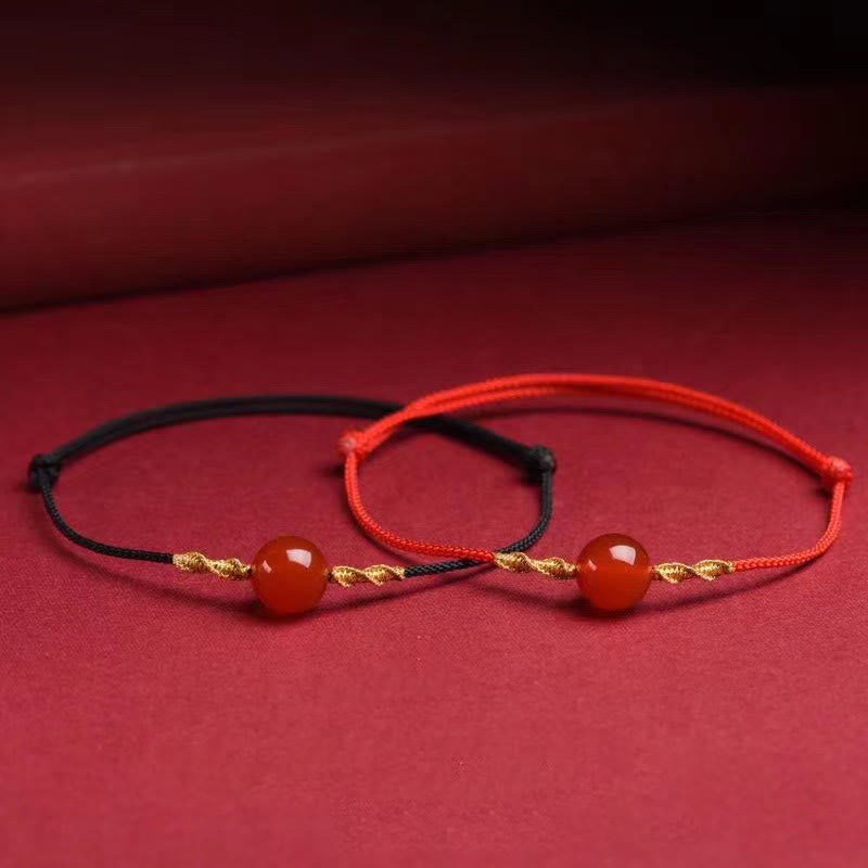 Buddha Stones天然赤瑪瑙 キャッツアイ カーム編み紐ブレスレット ネックレスペンダント - image 16