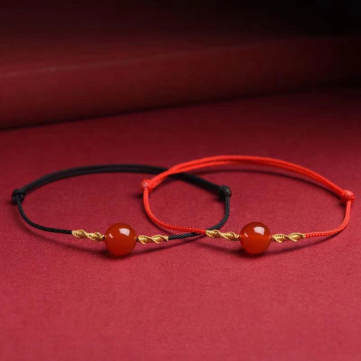 Buddha Stones天然赤瑪瑙 キャッツアイ カーム編み紐ブレスレット ネックレスペンダント - image 16
