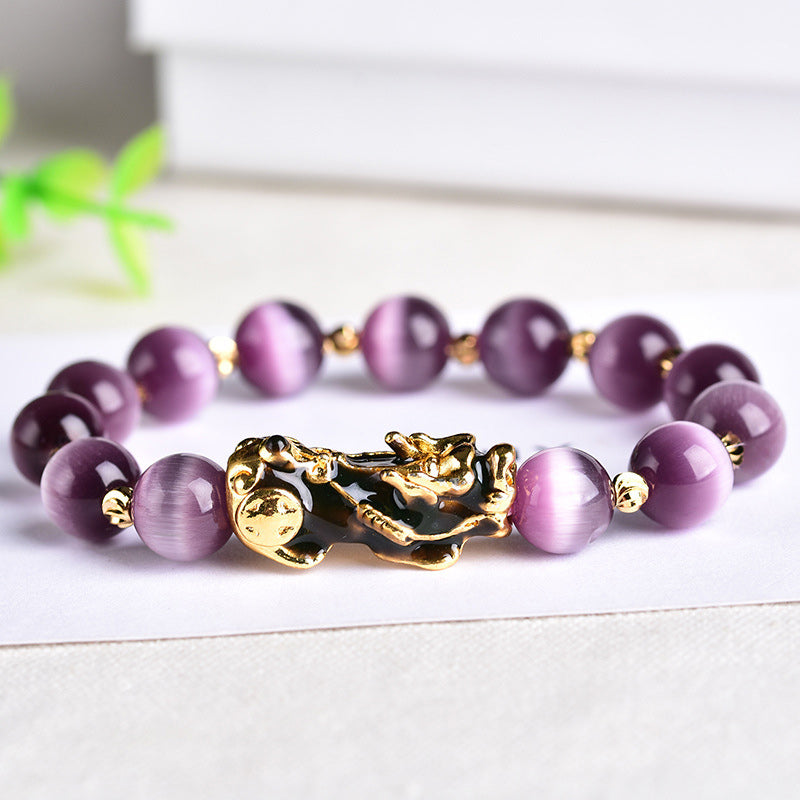 Buddha StonesPiXiu目開運財運ブレスレット