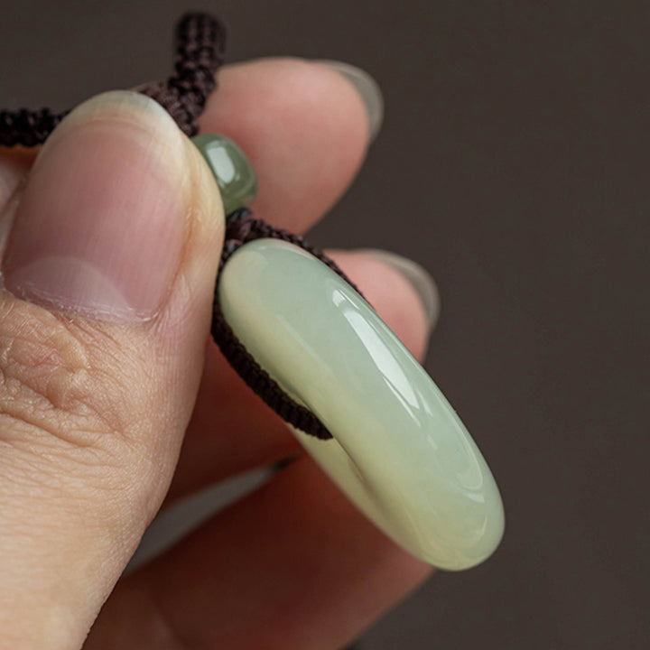 Buddha Stones天然丸玉平和バックル幸運繁栄ネックレスペンダント