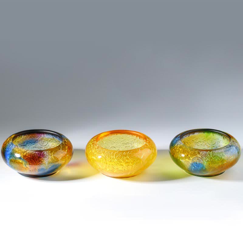 手作りのLiuliクリスタル宝ボウルインゴットアートピースホームデコレーション - image 16