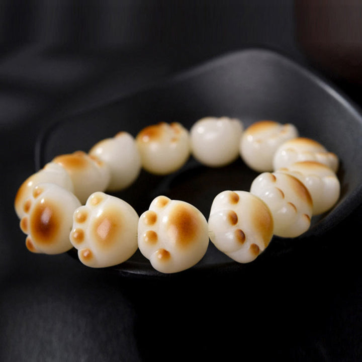 Buddha Stonesかわいい猫の足爪 菩提樹 平和ブレスレット - image 9