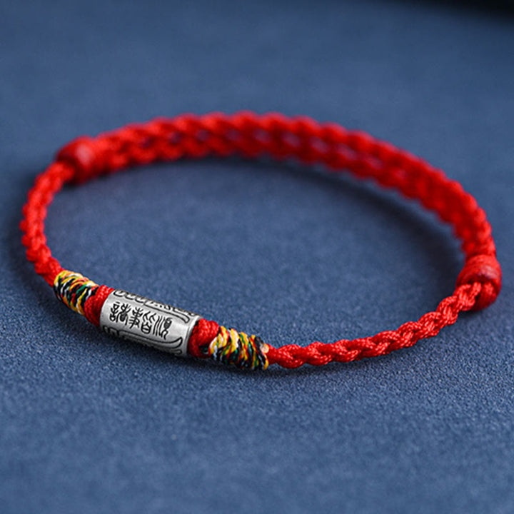 Buddha Stones手作り 925スターリングシルバー 万事うまくいくデザイン 保護力 強度 ブレスレット アンクレット