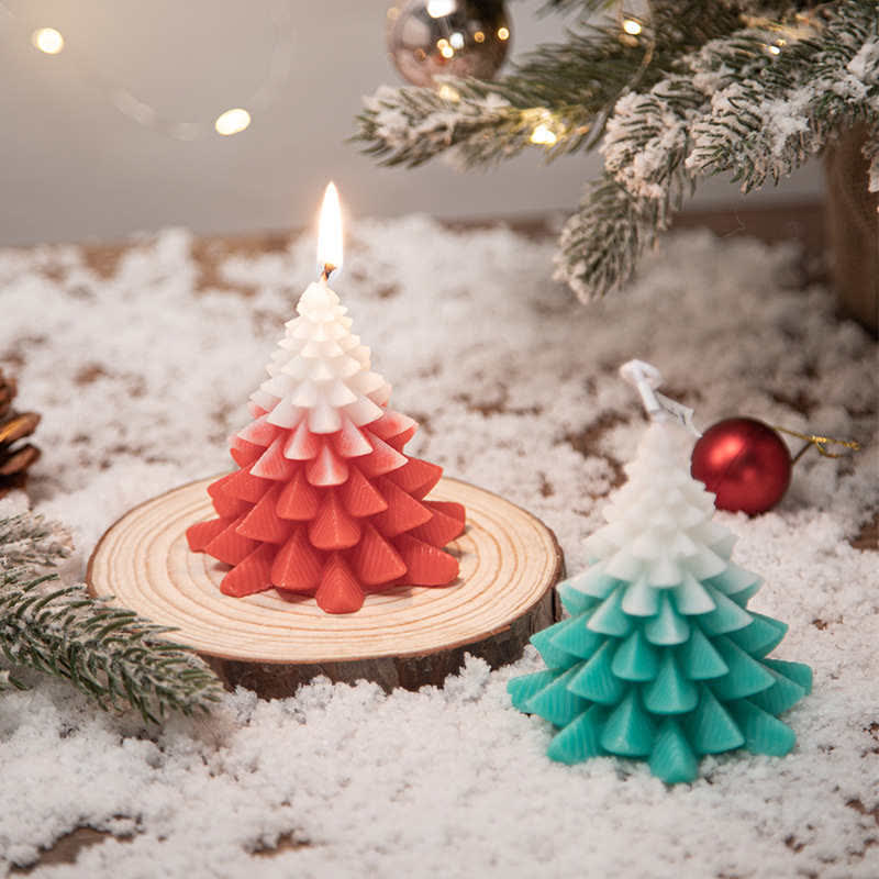 クリスマスツリーの香りのソイワックスキャンドル 家族や友人へのギフト