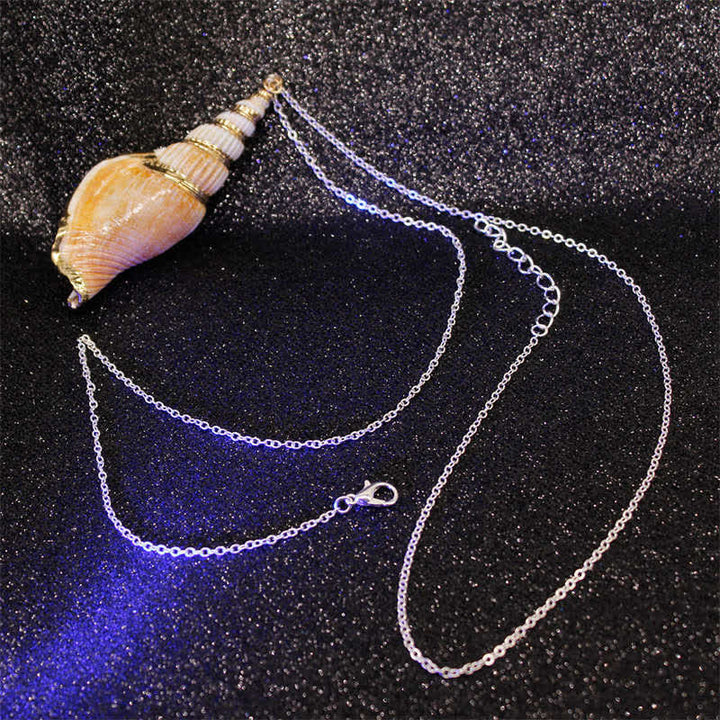 天然シャンカコンクシェル貝殻ラッキーネックレスペンダント