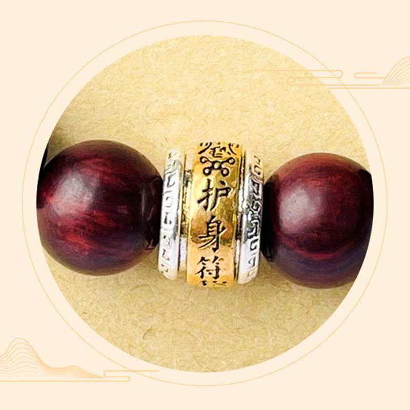 Buddha Stones小葉紅檀お守りブレスレット